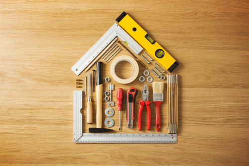 tools in the shape of a house